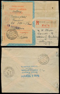 ANDORRA. 1932. Andorra Viejo - Alemania. Correo Frances. Certificado De Franqueo Cortado Con Etiqueta Del Correo Indican - Altri & Non Classificati