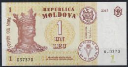 Moldawien - 1 Leu Banknote 2015 - Siehe Scan - Moldavië