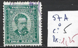 PORTUGAL 57A Oblitéré Côte 5 € - Used Stamps