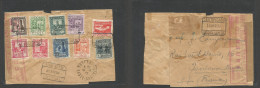 ANDORRA. 1937 (17 Aug) A. La Vieja - Francia, Toulousse (24 Aug) Sobre Certificado Franqueo Multiple Censurado Guerra Ci - Other & Unclassified