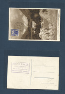 ANDORRA. 1953 (22 Aug) French PO Les Escoldes. Maz Card Trand 1 Fr. TT / Cds. Fine. - Andere & Zonder Classificatie