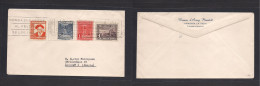 ANDORRA. 1959 (6 Feb) Correo Español. OP - Suecia, Lidingo. Sobre Franqueo Multiple Tarifa 3 Pts Incl Via Aerea, Mat Rod - Otros & Sin Clasificación