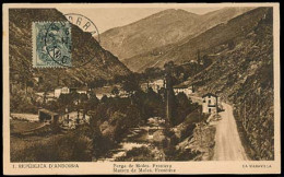 ANDORRA. 1931 (17 Oct). Of Francesa TP Sin Circular Con Sello 1c Sobrec. 1ª Emision. MB. - Otros & Sin Clasificación