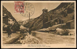 ANDORRA. 1931 (17 Oct). Of Francesa TP Sin Circular Con Sello 1ª Emision 2c. MB. - Altri & Non Classificati