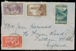 ANDORRA. 1935 (25 Julio). Of Francesa. A Vielle - UK. Frente De Carta Con Franqueo Multiple 1fr 50c. - Other & Unclassified