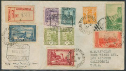 ANDORRA. 1934 (18 Sept). A La Vieja - USA. Sobre Certificao Con Franqueo Combinado Monaco Y USA. Con Transito Barcelona  - Andere & Zonder Classificatie