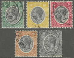 Tanganyika. 1927-31 KGV. 5 Used Values To 50c. SG 93etc. M3094 - Tanganyika (...-1932)