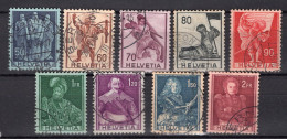 T1925 - SUISSE SWITZERLAND Yv N°358/66 - Oblitérés