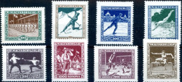 HONGRIE 1925 - Disciplines Sportives - 8 V. ** - Neufs