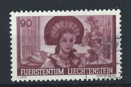 Liechtenstein N°171 Obl (FU) 1941 - Jeune Fille En Costume National - Usati