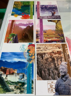 Hong Kong Stamp Card’s Heritage China Bridge Temple Palace Mountains Tree Mausoleum - Monuments