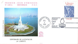 USA ETATS UNIS FDC 1986 STATUE DE LA LIBERTE - 1981-1990