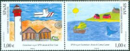SAINT PIERRE &MIQUELON 2010 - Regards Croisés - 2 V. - Unused Stamps