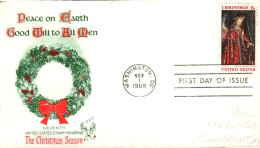 USA ETATS UNIS FDC 1968 NOEL - 1961-1970