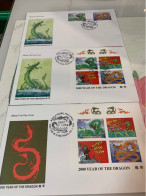 Philippines Stamp FDC Dragon X 3 Different - Philippinen