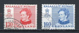 GROENLAND - MAREGRETHE II - N° Yvert 101+102 Obli. - Used Stamps