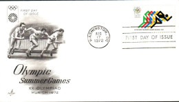 USA ETATS UNIS FDC 1972 JEUX OLYMPIQUES D'ETE - 1971-1980