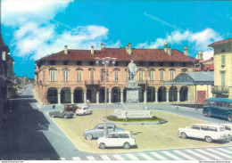 E645 Cartolina Soresina Piazza Garibaldi Corriera Auto  Provincia Di Cremona - Cremona