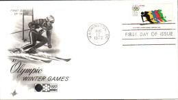 USA ETATS UNIS FDC 1972 JEUX OLYMPIQUES D'HIVER - 1981-1990