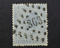 België - Belgique - Profiel Links/Gauche -  COB N° 18  Bureau 363 - Tournai - 1865-1866 Perfil Izquierdo