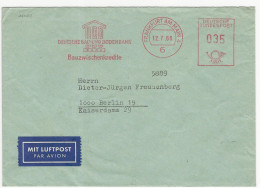 BRD 1966 Maschinenstempel Deutsche Bau-und Bodenbank, Frankfurt A.M. - Maschinenstempel (EMA)