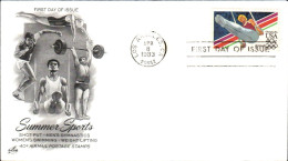 USA ETATS UNIS FDC 1983 SPORTS D'ETE - 1981-1990