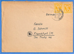 Allemagne Bizone - 1945 - Lettre De Frankfurt - G30729 - Andere & Zonder Classificatie