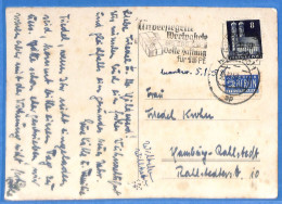 Allemagne Bizone - 1950 - Carte Postale De Hamburg - G30675 - Brieven En Documenten