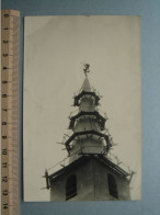 Carte Photo - Quévy Le Petit - Eglise - Travaux Toiture Cloché - Restauration - Quevy