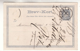 Norvège - Carte Postale De 1883 - Entier Postal - Oblit Bergen - Exp Vers Anvers - - Lettres & Documents