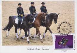 Carte  Maximum   FRANCE   LE  CHEVAL  ET  LE  PATRIMOINE  EQUESTRE   SAUMUR  -  VOLNEY   2021 - Other & Unclassified