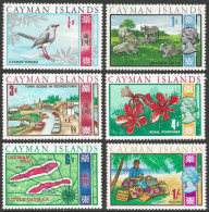 Cayman Islands. 1969 Definitives. 6 MH Values To 1/- (¼d, 1d, 3d, 4d, 6d, 1/-). SG 222etc. M3096 - Cayman Islands