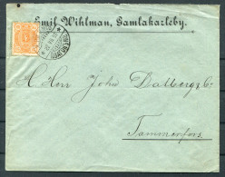 1896 Finland K.P.X.P. Railway TPO Cover - Tammerfors - Cartas & Documentos