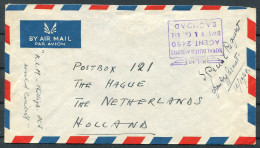 1949 Iraq Royal Dutch Airlines KLM Agent Dwyer & Co. Baghdad Airmail - The Hague, Netherlands - Iraq