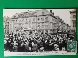 Tours Grandes Fêtes 1908 Char Du Comité , Carte Photo - Tours