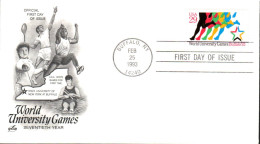 USA ETATS UNIS FDC 1993 JEUX UNIVERSITAIRES MONDIAUX - 1991-2000