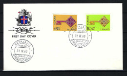 ISLAND FDC Mit Komplettsatz Europamarken 1968 - Siehe Bild - FDC