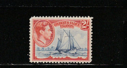 Gilbert Et Ellice YT 47 * : George VI , Voilier Le Nimanoa - 1939 - Gilbert- En Ellice-eilanden (...-1979)