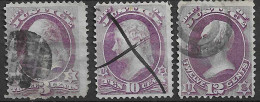 Etats-Unis Timbres De Service Justice YT N° 48, N° 50 Et N° 51 Oblitérés. TB - Oblitérés