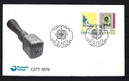 FÄRÖER FDC Mit Komplettsatz Europamarken 1979 - Siehe Bild - Färöer Inseln