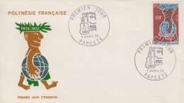 Enveloppe  FDC   1er  Jour   POLYNESIE   PATA    1970 - FDC