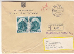 Vatican - Lettre Recom De 1960 - Oblit Citta Del Vaticano - - Cartas & Documentos