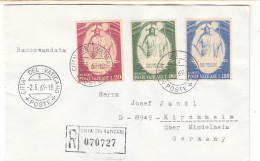 Vatican - Lettre Recom De 1969 - Oblit Citta Del Vaticano - Paques - - Briefe U. Dokumente