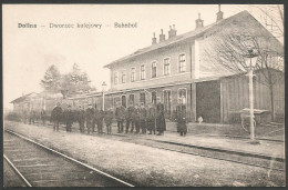 Ukraine-----Dolyna (Railway Station)-----old Postcard - Ukraine