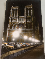 Paris 75 Notre Dame Illuminee De Nuit Parking Autos -ed Er 131 - Paris By Night