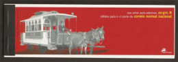 Portugal Carnet Autocollant 2007 Tram A Cheval 1872 Porto 100 Timbres Sticker Stamp Booklet Horse Tramway 100 Stamps *** - Tramways