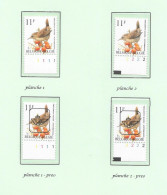 Belgium1992 BUZIN Birds -  Troglodyte Mignan/Winterkoning 11 Bfrs Plaatnrs 1 - 2 Mint -  Plain Stamps +  Preos (scans) - 2011-..