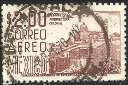 608 Mexico 1963 2.00 Pesos Brun Brown (MEX-190) - Mexico