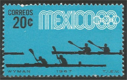 608 Mexico 1967 Aviron Canoeing Rowing MH * Neuf CH (MEX-158) - Rudersport