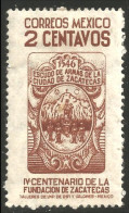 608 Mexico 1942 Armoiries Zacatecas Coat Of Arms MH * Neuf CH (MEX-138) - Briefmarken
